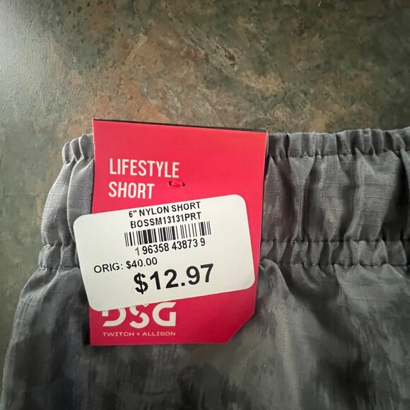 DSG‎ Mens Gray Tie-Dye Swim Shorts 2XL - Picture 7 of 8